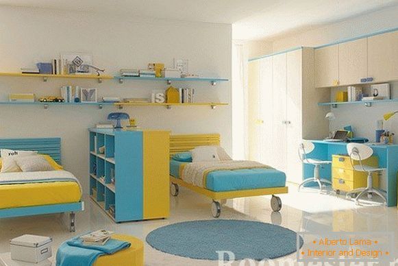 Yellow-blue nursery
