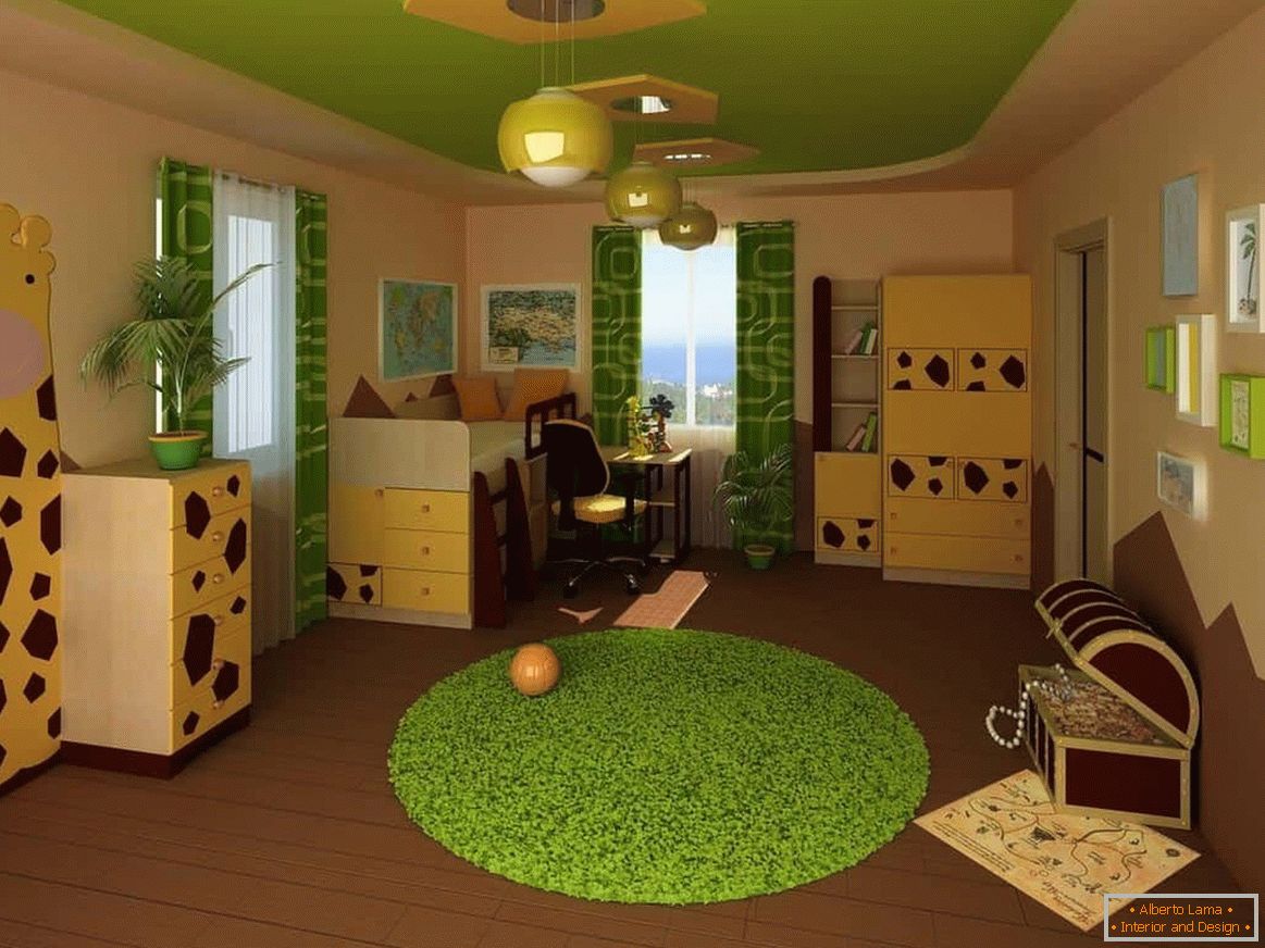 Yellow-green room