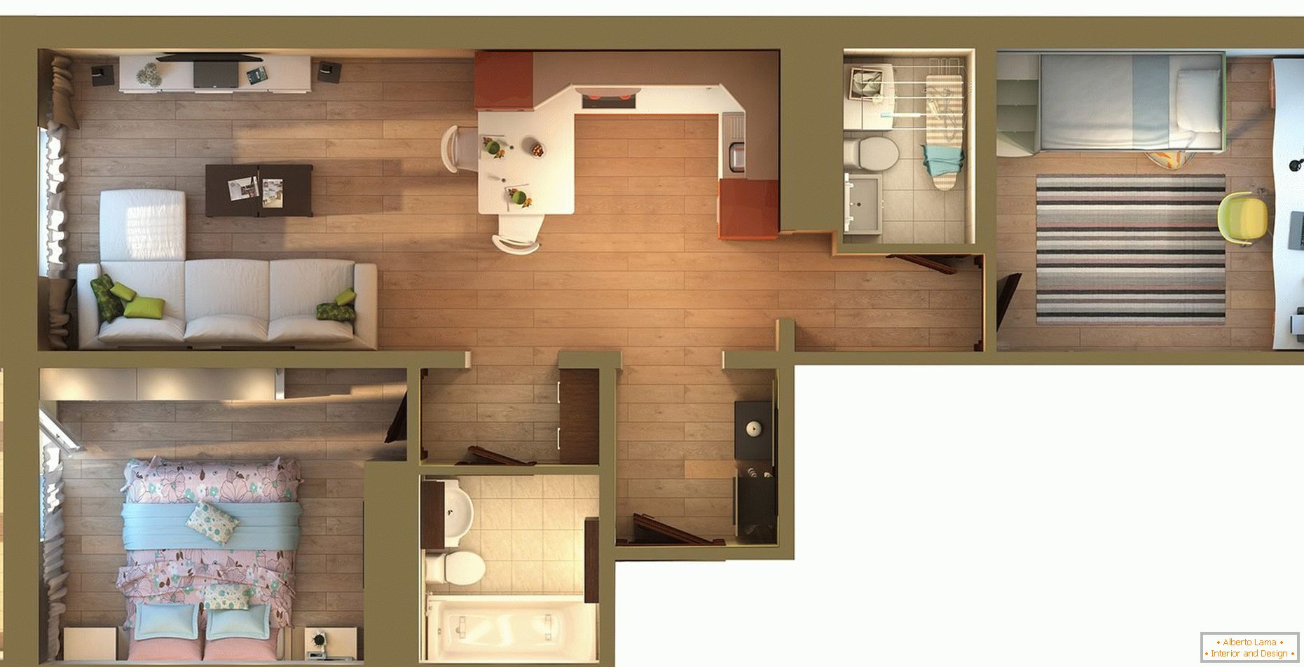 Layout of the apartment-ryazhonki
