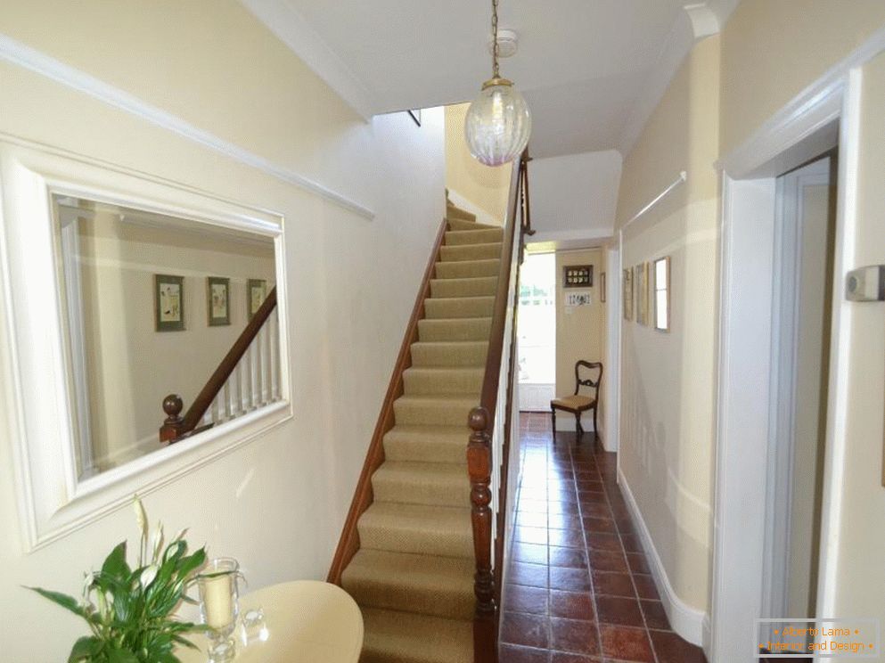 Long corridor with stairs