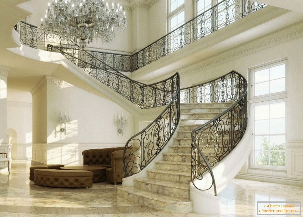 Luxurious hallway design