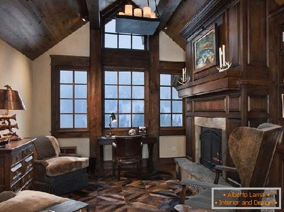 house in chalet style interior design, photo 32