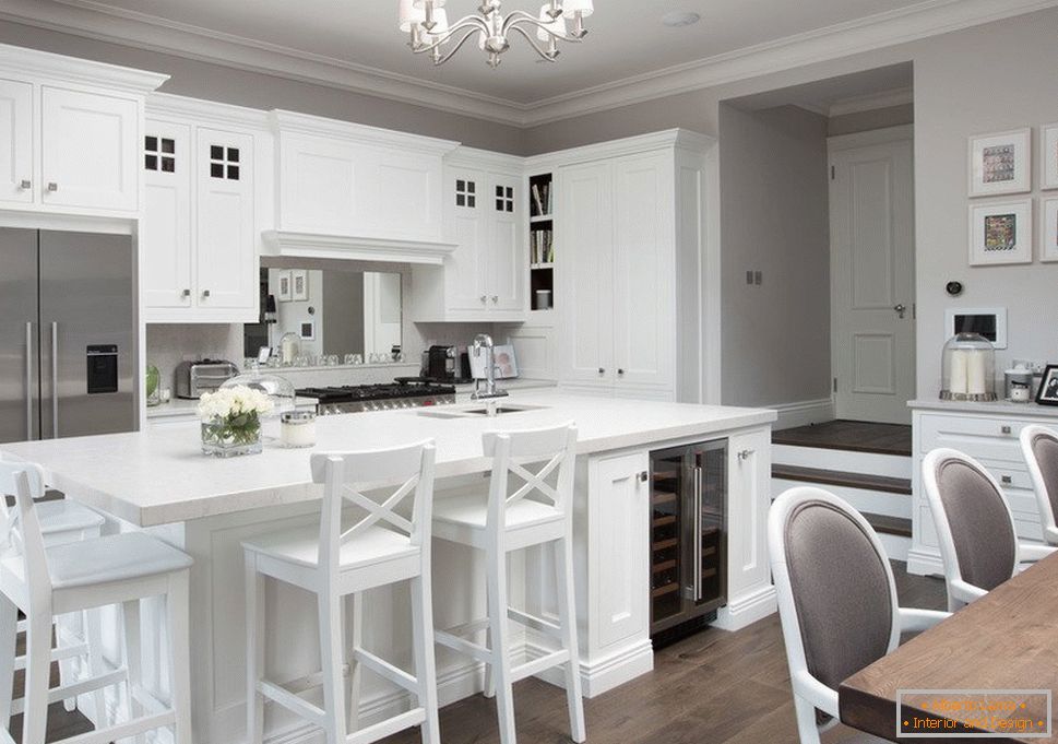 Spacious kitchen in a private house