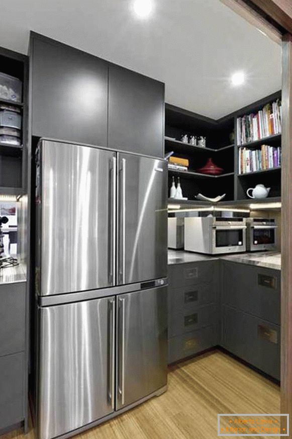 Modern design of a small kitchen