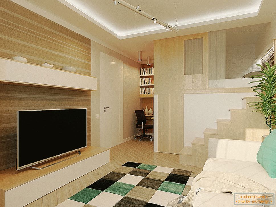 Interior design of a small two-level apartment - фото 3