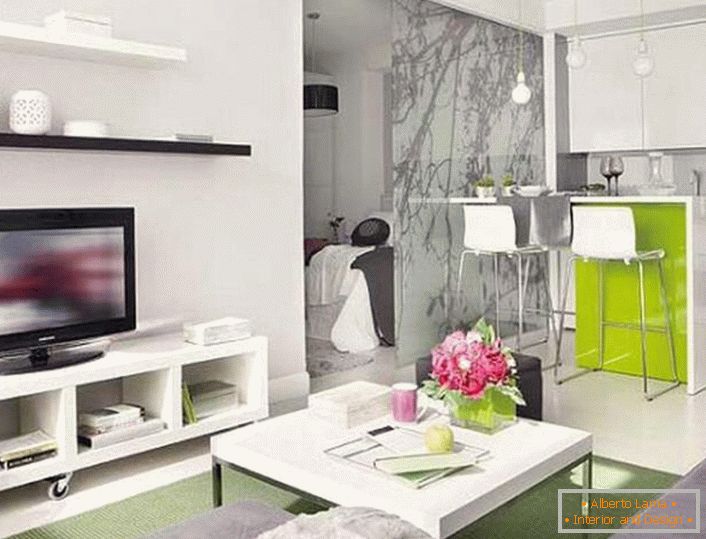 Design of a small studio apartment