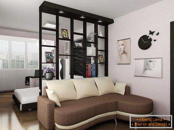 design of one-room small apartment, photo 20