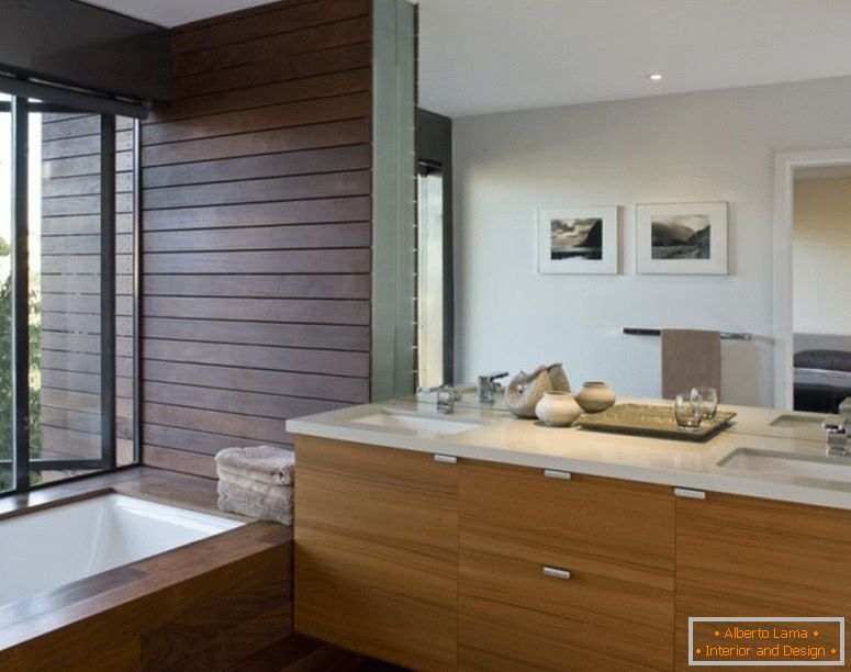 decoration-ideas-interior-adorable-ideas-in-decorating-bathroom-interior-design-with-cherry-wood-bath-vanity-and-under-mount-sink-with-chrome-faucet-also-rectangular-soaking-bathtub-in-parquet-floori