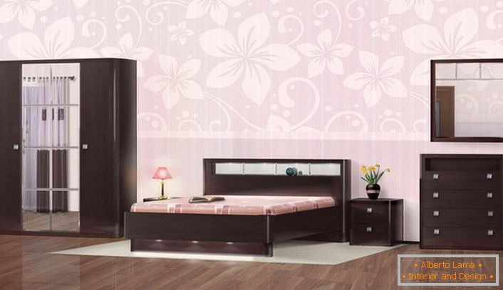 Bedroom furniture in the Wenge style is notable for its noble simplicity and discreet chic. 