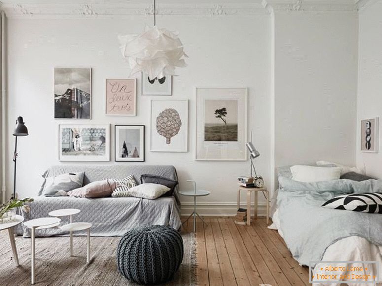 Room in Scandinavian style