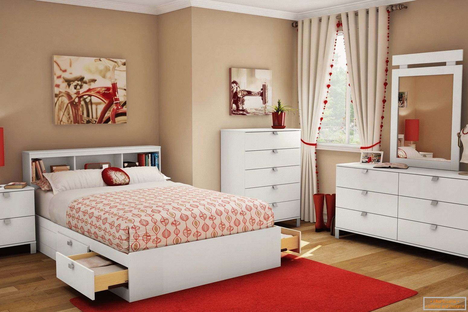 Set of bedroom furniture