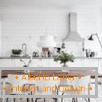 Modern kitchen design in light colors