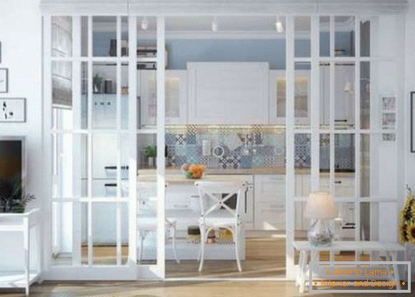 design of living room combined with kitchen, photo 37