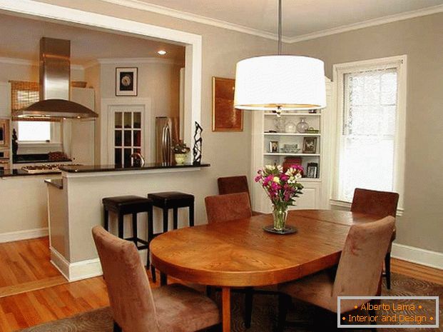 comfortable kitchen dining room in a private house