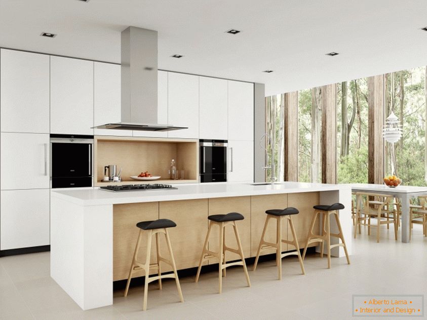 Correct design of modern kitchen