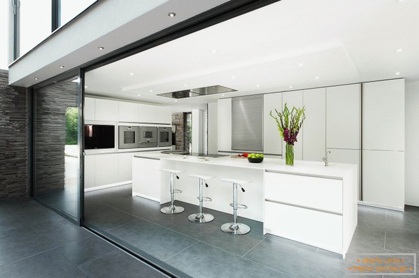 Kitchen interior in light colors