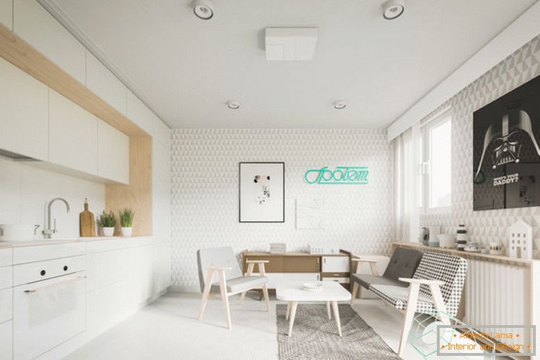 Design apartment 40 square meters. m.