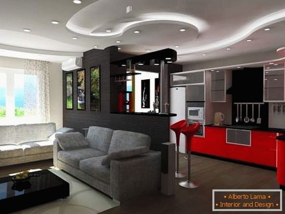 Design studio apartments in a modern style - photos of the best ideas