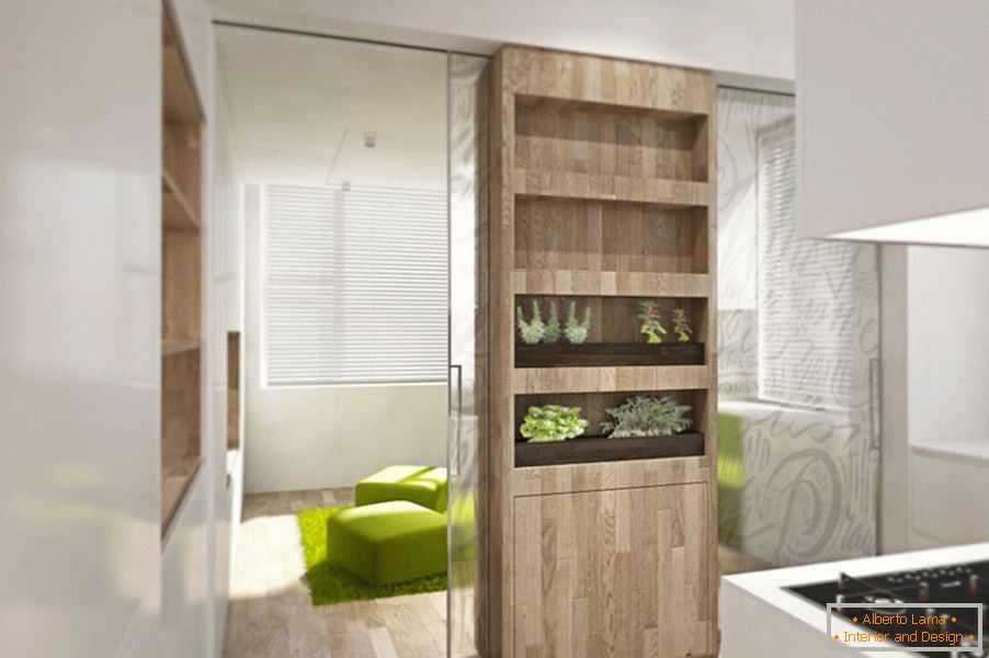Apartment design transformer: small kitchen
