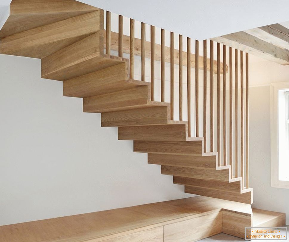Lighting stairs in the house