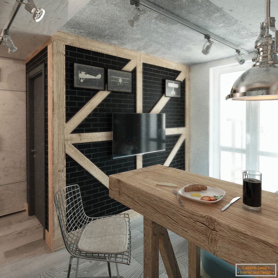 Kitchen interior in industrial style