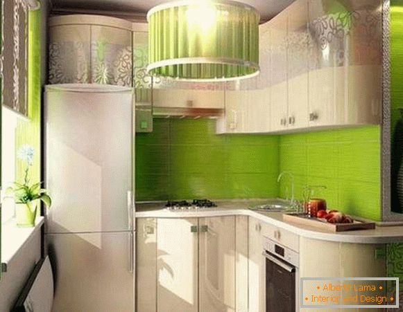design of a small corner kitchen, photo 21