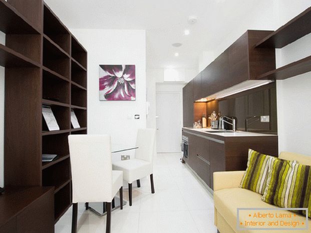 design of small studio apartments 18 square meters