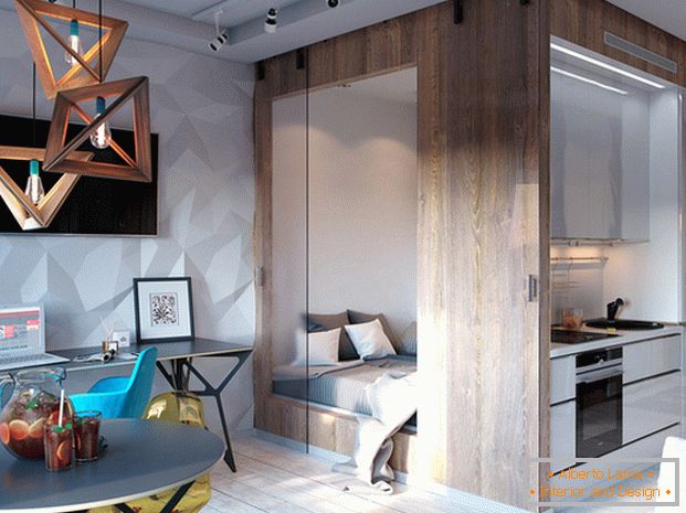 design of a small studio apartment 30 кв м 