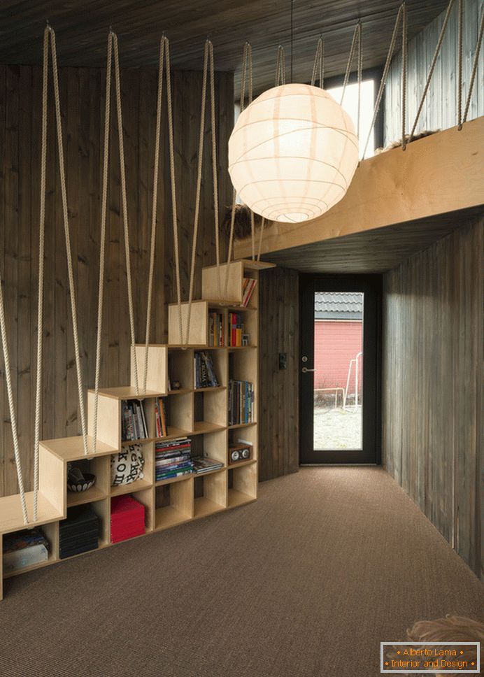 Bookcase under the stairs