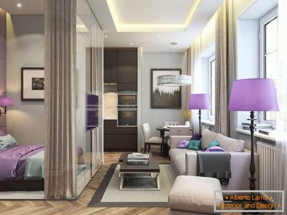 One bedroom apartment in luxury style