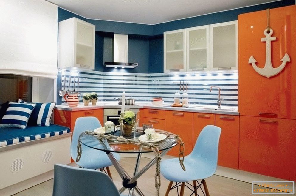 Stylish decor of modern kitchen