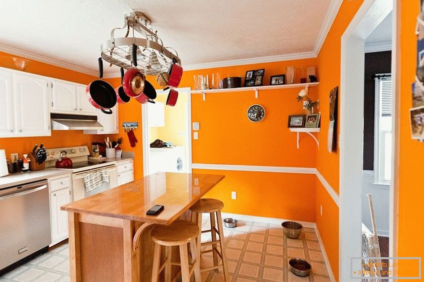 Large kitchen in a private house