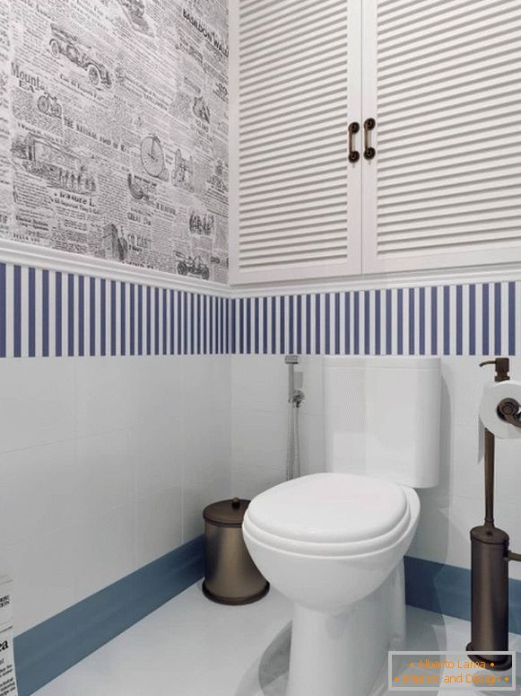 Tile in small toilet design photo 6