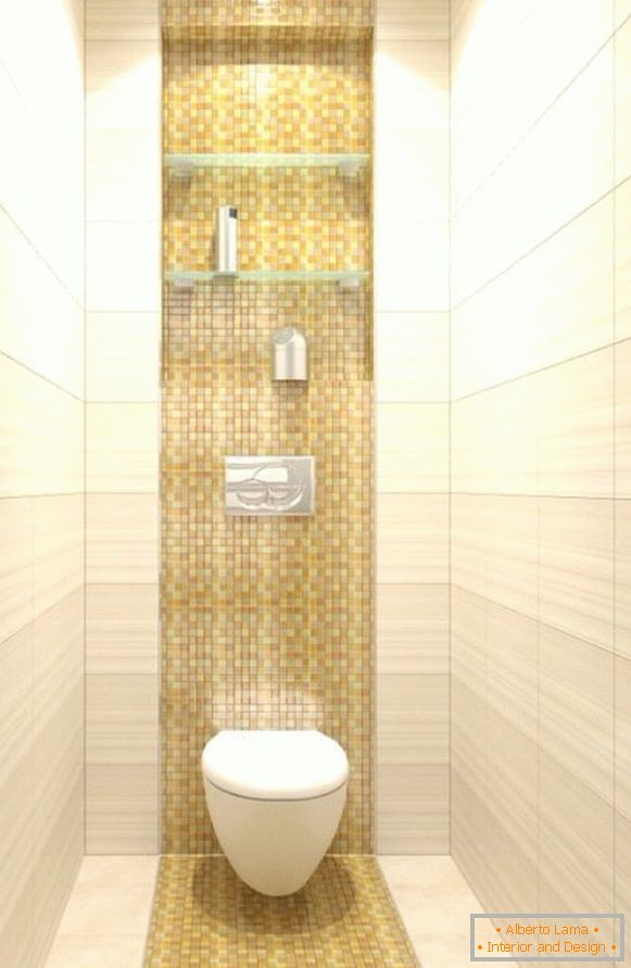 Tile in small toilet design photo 9