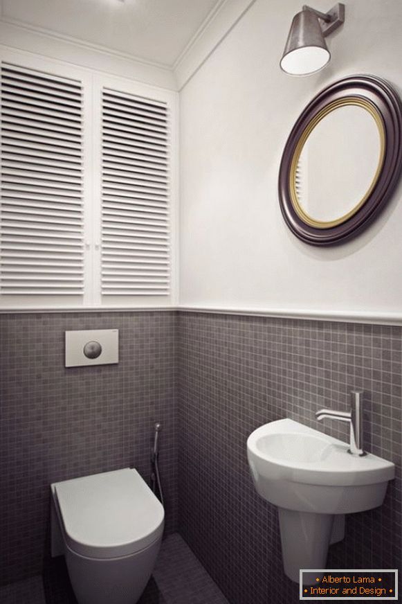 Tile in small toilet design photo 11