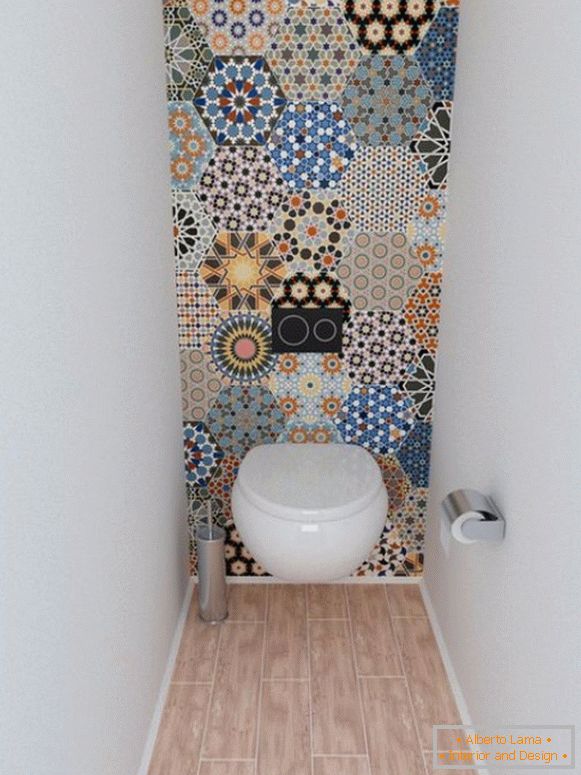 Tile in small toilet design photo 20