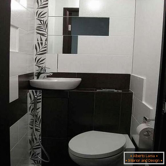 Design of tiles in the toilet, photo 6