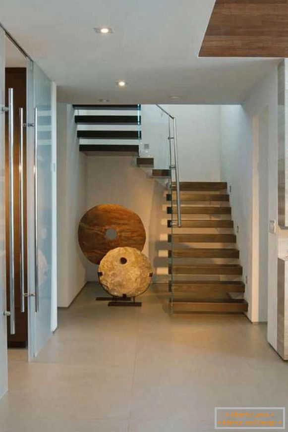 interior design of the hallway in the house, photo 44