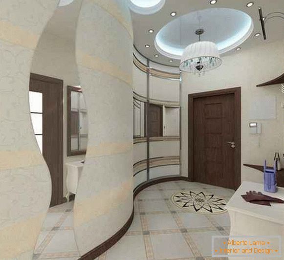 narrow entrance hall in a private house design photo, photo 47
