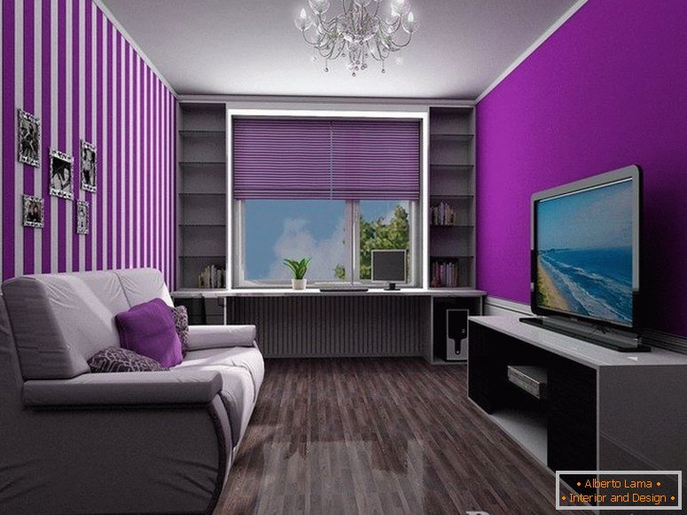 Lilac room interior