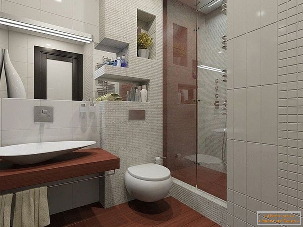 Bathroom with toilet and shower