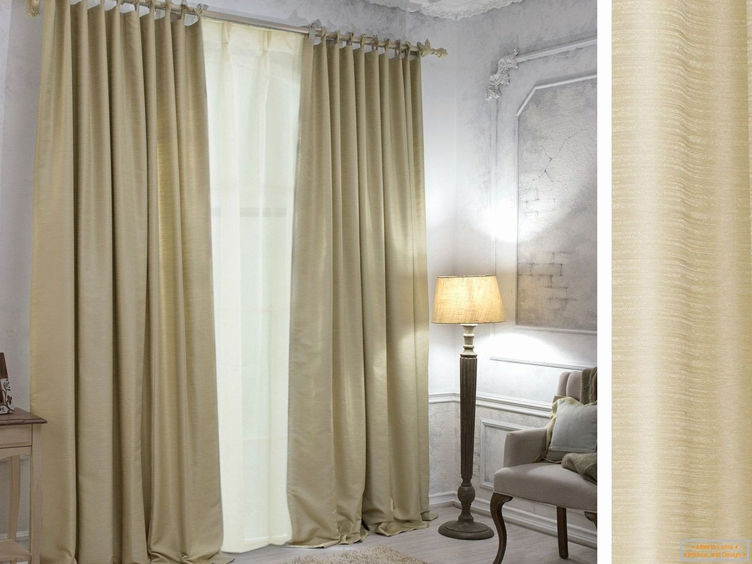 Monochrome curtains