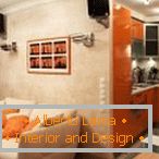 Orange kitchen set