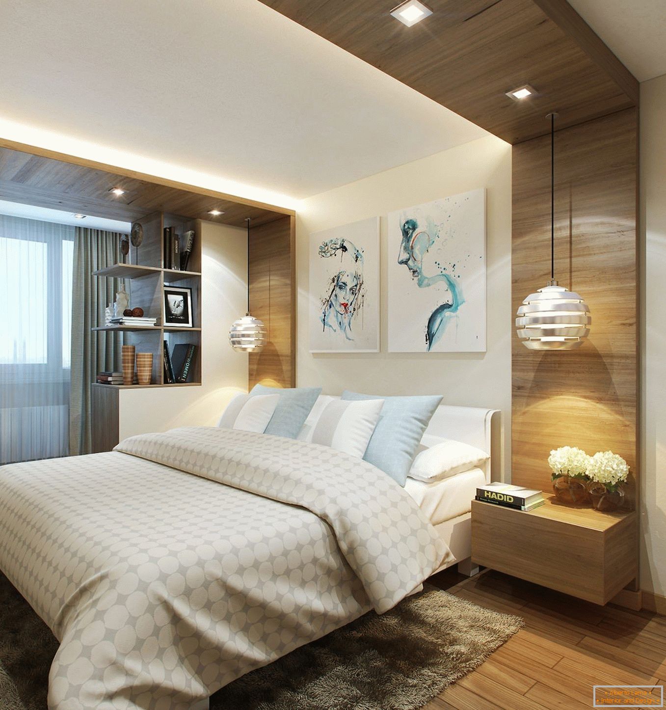 Bedroom combined with balcony