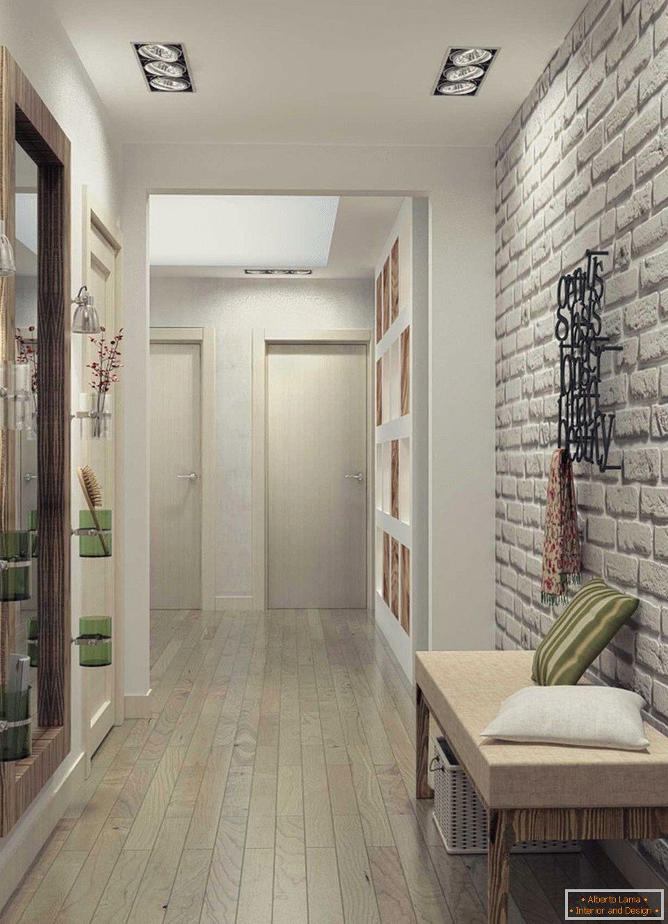 Corridor in loft style