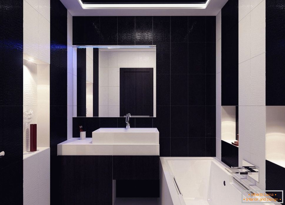 Bathroom in the style of minimalism