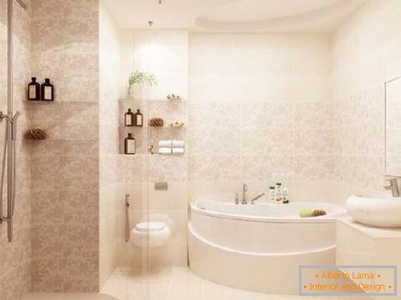 design of a small bathroom combined with a toilet, photo 24