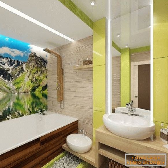 design of a bathroom with toilet and washing machine, photo 26
