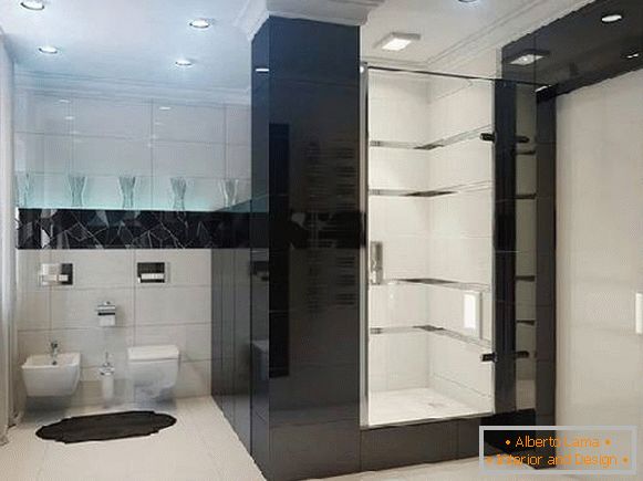 design of bathroom with toilet photo, photo 34