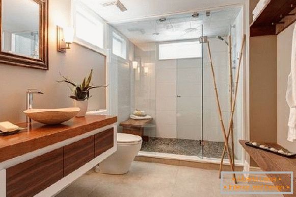 design of bathrooms, combined with a toilet photo, photo 37